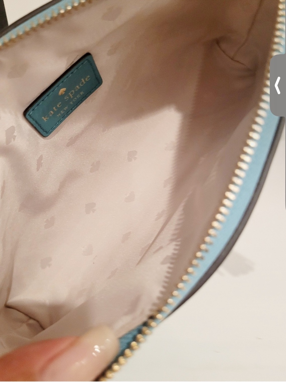 kate spade turquoise crossbody with tassel - Picture 3 of 4